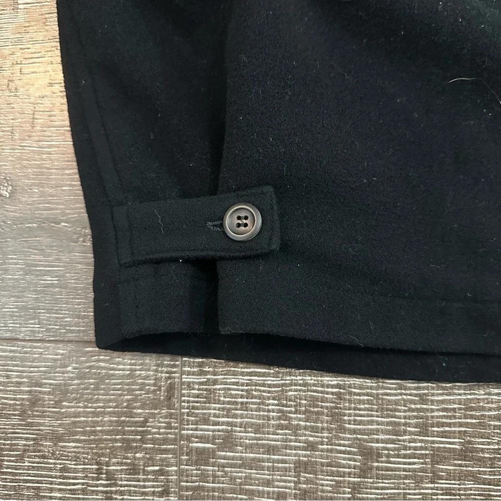 Ermenegildo Zegna Black Pea Coat